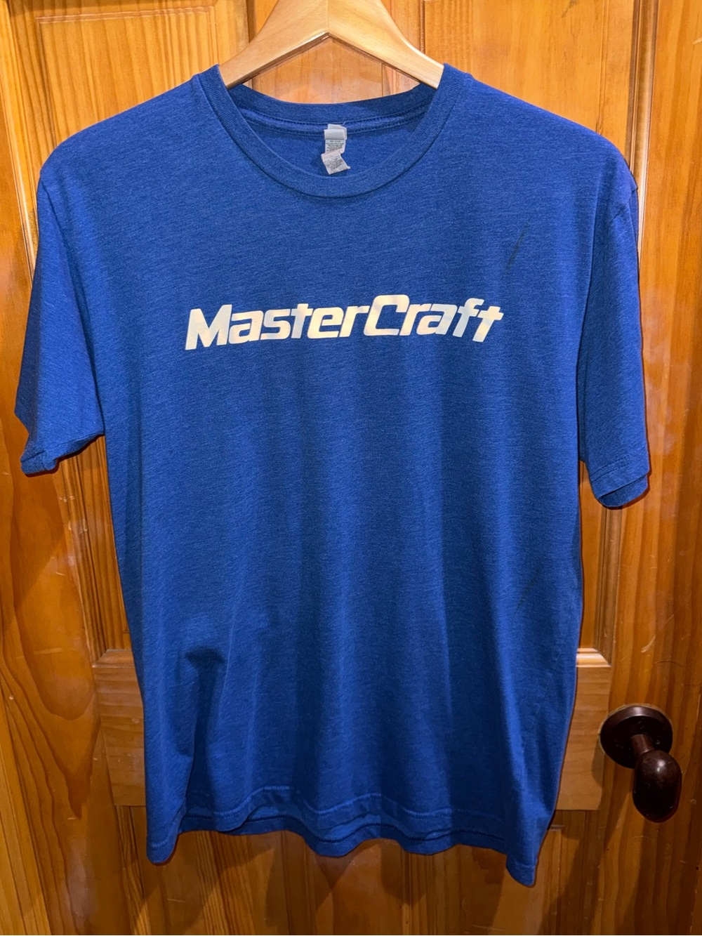 MASTERCRAFT Blue Cotton Tee - size large